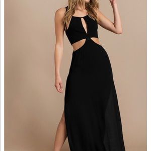 NWT Black Maxi with cutouts